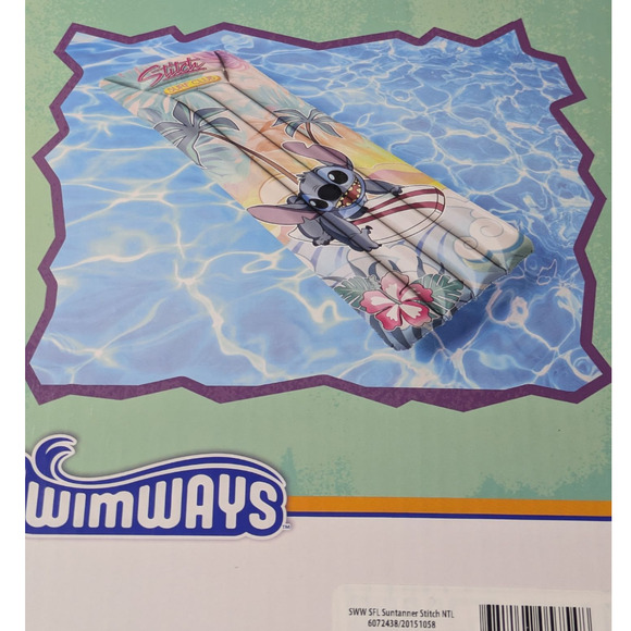 Disney Stitch Swimways Suntanner Pool Float Summer Fun Brand New Spin master - Picture 4 of 9
